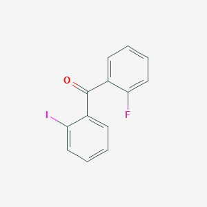 molecular formula C13H8FIO B1323951 2-Fluoro-2'-iodobenzophenone CAS No. 890098-22-3