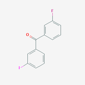molecular formula C13H8FIO B1323954 3-Fluoro-3'-iodobenzophenone CAS No. 890098-25-6