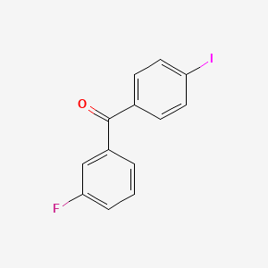 molecular formula C13H8FIO B1323956 3-Fluoro-4'-iodobenzophenone CAS No. 890098-27-8