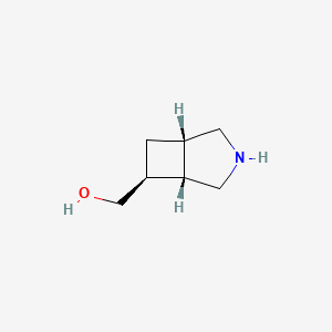 molecular formula C7H13NO B13239578 [(1S,5S,6S)-3-Azabicyclo[3.2.0]heptan-6-yl]methanol CAS No. 2044706-14-9