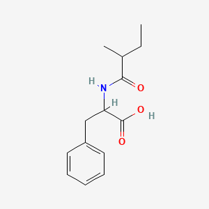 molecular formula C14H19NO3 B13239616 2-(2-Methylbutanamido)-3-phenylpropanoic acid 