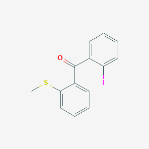 molecular formula C14H11IOS B1323969 2-Iodo-2'-thiomethylbenzophenone CAS No. 890098-51-8