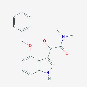 molecular formula C19H18N2O3 B132397 4-(Benzyloxy)-N,N-dimethyl-indole-3-glyoxylamide CAS No. 52061-51-5