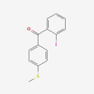 molecular formula C14H11IOS B1323972 2-Iodo-4'-methylthiobenzophenone CAS No. 890098-57-4