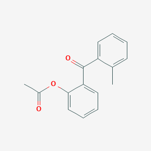 molecular formula C16H14O3 B1323975 2-Acetoxy-2'-methylbenzophenone CAS No. 890098-87-0
