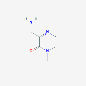 molecular formula C6H9N3O B13239751 3-(Aminomethyl)-1-methyl-1,2-dihydropyrazin-2-one 