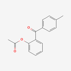 molecular formula C16H14O3 B1323977 2-乙酰氧基-4'-甲基苯甲酮 CAS No. 890098-91-6