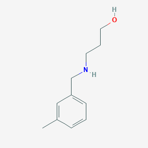 molecular formula C11H17NO B13239832 3-[[(3-methylphenyl)methyl]amino]-1-Propanol CAS No. 161798-74-9