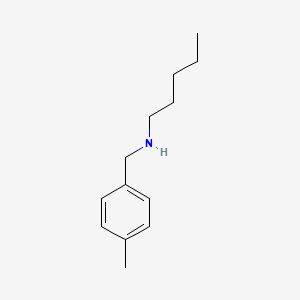 molecular formula C13H21N B13239883 [(4-Methylphenyl)methyl](pentyl)amine 