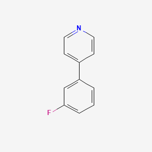 molecular formula C11H8FN B13240025 4-(3-Fluorophenyl)pyridine CAS No. 39795-59-0