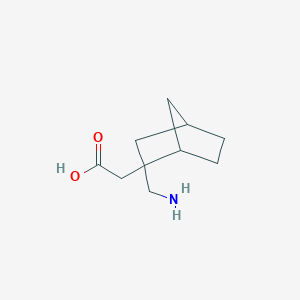 molecular formula C10H17NO2 B13240040 2-[2-(Aminomethyl)bicyclo[2.2.1]heptan-2-yl]acetic acid 