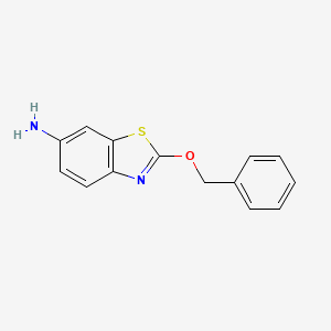molecular formula C14H12N2OS B13240052 2-(Benzyloxy)-1,3-benzothiazol-6-amine 