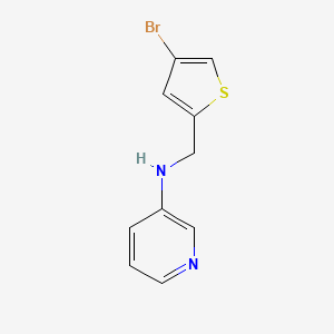 molecular formula C10H9BrN2S B13240142 N-[(4-bromothiophen-2-yl)methyl]pyridin-3-amine 