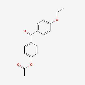 molecular formula C17H16O4 B1324015 4-Acetoxy-4'-ethoxybenzophenone CAS No. 890099-83-9