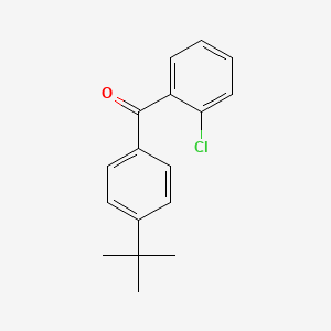molecular formula C17H17ClO B1324030 4-Tert-butyl-2'-chlorobenzophenone CAS No. 951889-04-6
