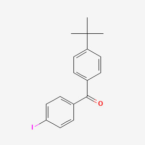 molecular formula C17H17IO B1324032 4-Tert-butyl-4'-iodobenzophenone CAS No. 951889-83-1
