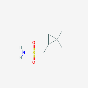 molecular formula C6H13NO2S B13240410 (2,2-Dimethylcyclopropyl)methanesulfonamide 
