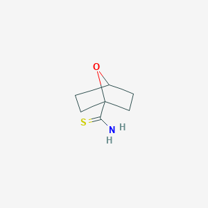 molecular formula C7H11NOS B13240434 7-Oxabicyclo[2.2.1]heptane-1-carbothioamide 