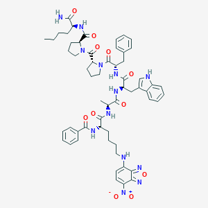 molecular formula C58H69N13O11 B132405 Bz-K(Nbd)-awfpp-nle-NH2 CAS No. 157610-41-8
