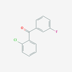 molecular formula C13H8ClFO B1324052 2-Chloro-3'-fluorobenzophenone CAS No. 81029-87-0