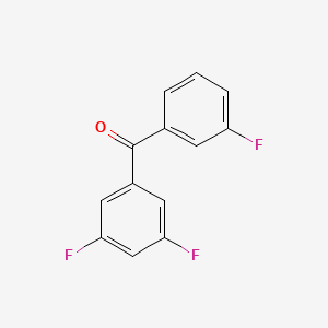 molecular formula C13H7F3O B1324054 3,3',5-三氟苯甲酮 CAS No. 951885-79-3
