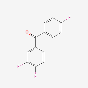molecular formula C13H7F3O B1324055 3,4,4'-Trifluorobenzophenone CAS No. 951885-88-4