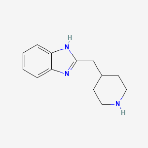 molecular formula C13H17N3 B13240610 2-(Piperidin-4-ylmethyl)-1H-1,3-benzodiazole 