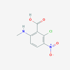 molecular formula C8H7ClN2O4 B13240611 2-Chloro-6-(methylamino)-3-nitrobenzoic acid 