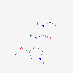 molecular formula C9H19N3O2 B13240634 1-(4-Methoxypyrrolidin-3-yl)-3-(propan-2-yl)urea 