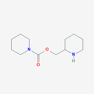 molecular formula C12H22N2O2 B13240660 Piperidin-2-ylmethylpiperidine-1-carboxylate 