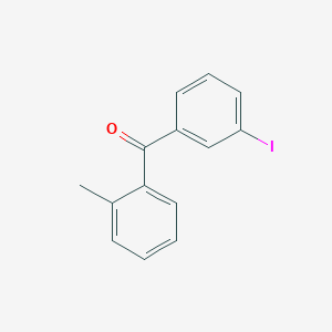 molecular formula C14H11IO B1324071 3-Iodo-2'-methylbenzophenone CAS No. 951887-18-6