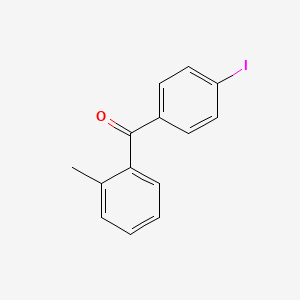 molecular formula C14H11IO B1324072 4-Iodo-2'-methylbenzophenone CAS No. 951887-21-1