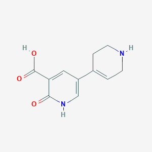 molecular formula C11H12N2O3 B13240738 2-Oxo-5-(1,2,3,6-tetrahydropyridin-4-yl)-1,2-dihydropyridine-3-carboxylic acid 