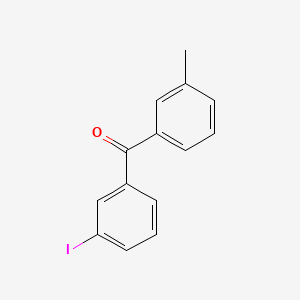 molecular formula C14H11IO B1324074 3-Iodo-3'-methylbenzophenone CAS No. 951887-36-8
