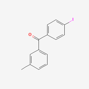 molecular formula C14H11IO B1324075 4-Iodo-3'-methylbenzophenone CAS No. 951887-39-1