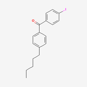 molecular formula C18H19IO B1324077 4-Iodo-4'-n-pentylbenzophenone CAS No. 951887-57-3