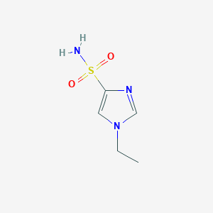 molecular formula C5H9N3O2S B13240806 1-ethyl-1H-imidazole-4-sulfonamide 