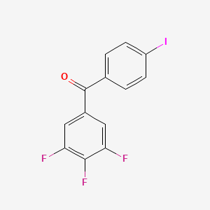 molecular formula C13H6F3IO B1324083 4-Iodo-3',4',5'-trifluorobenzophenone CAS No. 951888-51-0