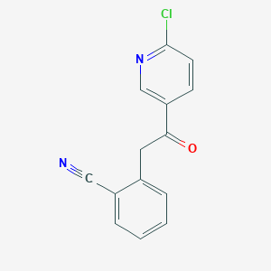 2-Chloro-5-[2-(2-cyanophenyl)-1-oxoethyl]pyridine