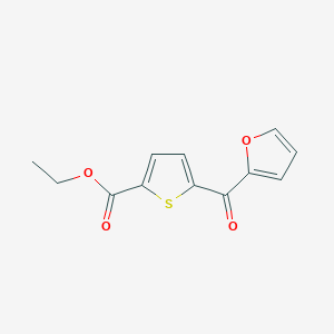 molecular formula C12H10O4S B1324087 Ethyl 5-(furan-2-carbonyl)thiophene-2-carboxylate CAS No. 890100-53-5