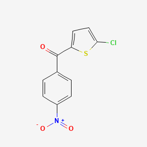 molecular formula C11H6ClNO3S B1324101 2-Chloro-5-(4-nitrobenzoyl)thiophene CAS No. 909421-69-8