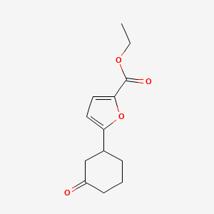 Ethyl 5-(3-oxocyclohexyl)-2-furoate
