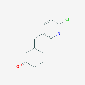 2-Chloro-5-[(3-oxocyclohexyl)methyl]pyridine