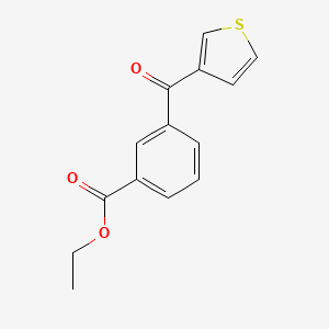 3-(3-Carboethoxybenzoyl)thiophene