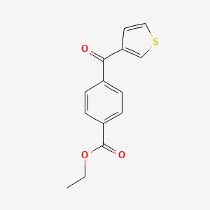 3-(4-Carboethoxybenzoyl)thiophene