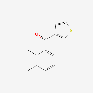 molecular formula C13H12OS B1324110 3-(2,3-Dimethylbenzoyl)thiophene CAS No. 896618-58-9