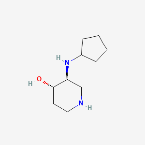 molecular formula C10H20N2O B13241149 (3S,4S)-3-(Cyclopentylamino)piperidin-4-ol 