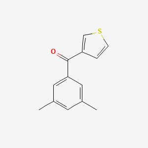 molecular formula C13H12OS B1324115 3-(3,5-Dimethylbenzoyl)thiophene CAS No. 898771-12-5