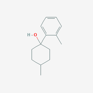 molecular formula C14H20O B13241153 4-Methyl-1-(2-methylphenyl)cyclohexan-1-ol 