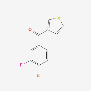 3-(4-Bromo-3-fluorobenzoyl)thiophene